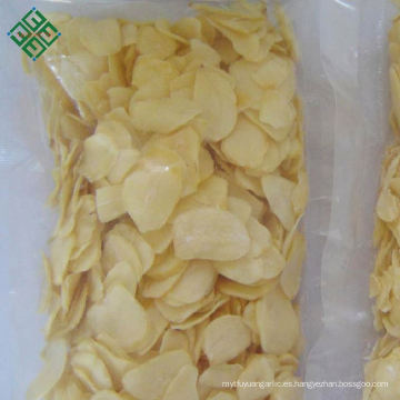 China fabricante de copos de ajo deshidratados aire orgánico natural